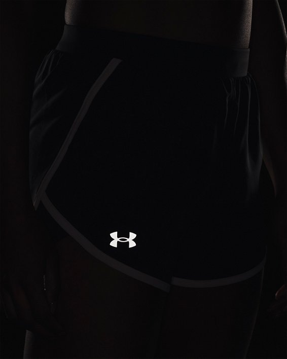 Women's UA Fly-By 2.0 Shorts, Gray, pdpMainDesktop image number 3